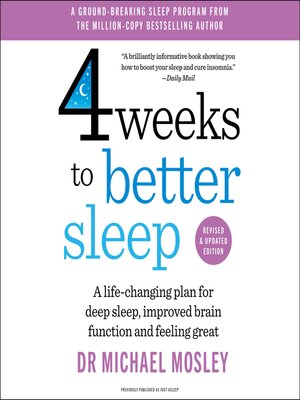 cover image of 4 Weeks to Better Sleep